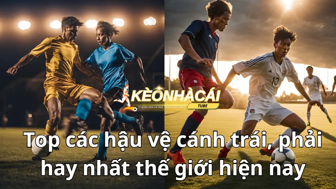 Vị trí của các hậu vệ cánh trái, cánh phải 