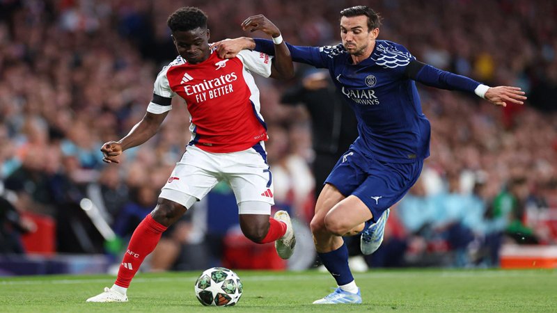 Sức mạnh và phong độ Paris Saint Germain vs Arsenal