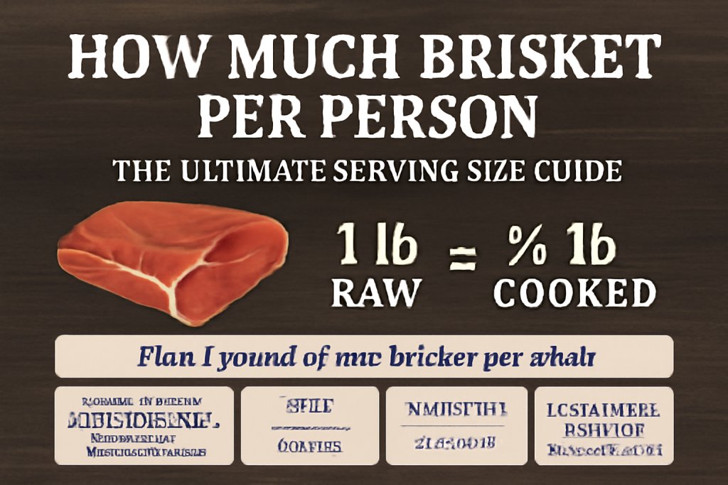 how much brisket per person